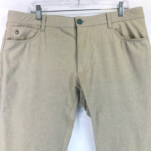 Pantalón Linksoul Hombre 36x30 Regular Beige Mezcla Poli 5 Bolsillos - Imagen 3 de 6