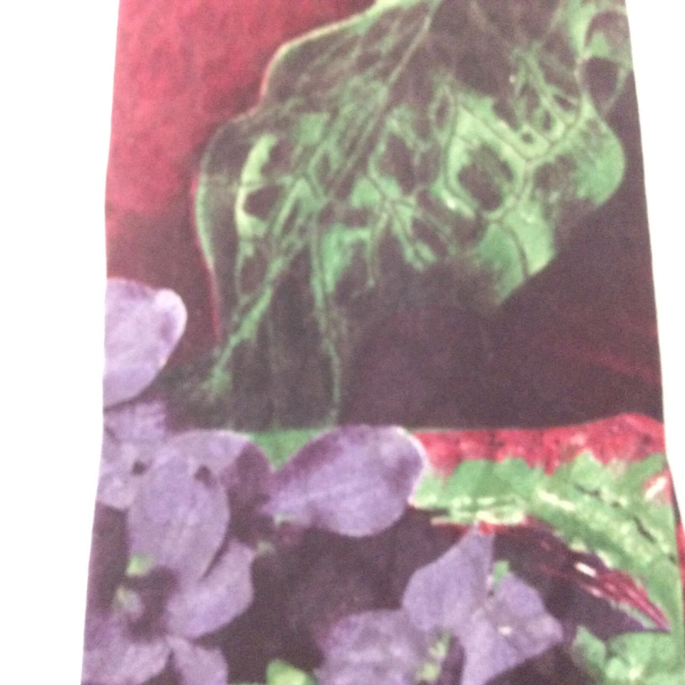 STRUCTURE Mens Necktie Tie Silk Italian Red Purple Green USA 3.75 in width - Image 3 of 4