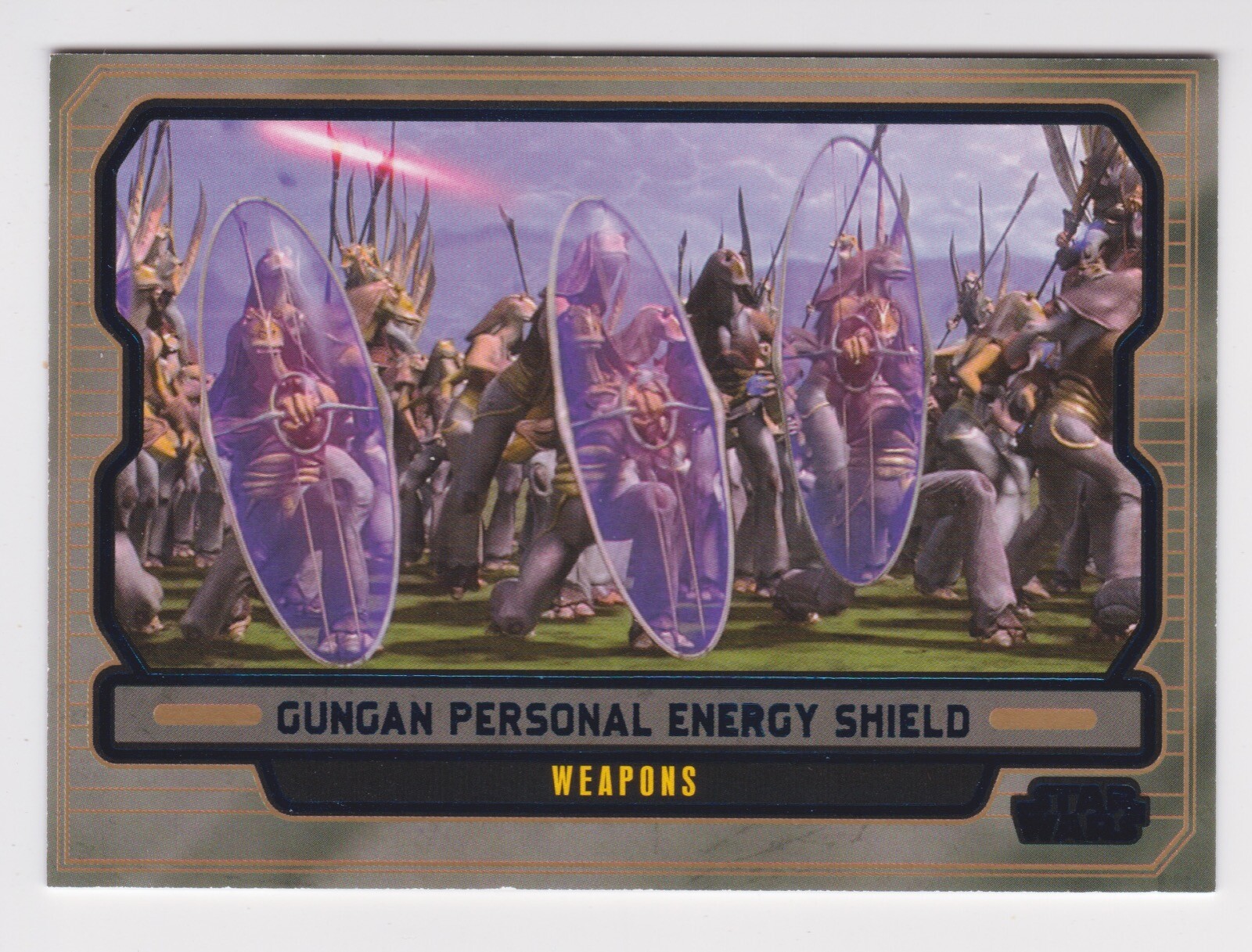 2013 Topps Star Wars Galactic Files Series 2 SP Blue Foil #598 Weapons 150/350