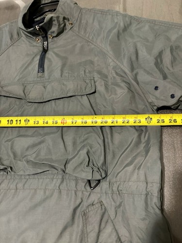 VINTAGE Structure Sport Anorak Nylon Zip-Up Jacket Windbreaker Men’s Medium Gray - Picture 7 of 9