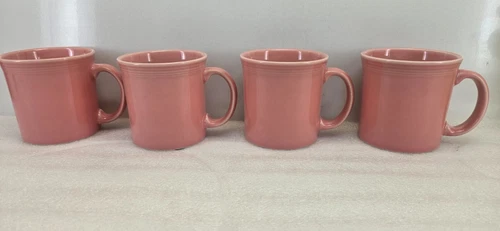 Set Lot 4 JAVA MUG peony pink FIESTA WARE 12 OZ new