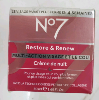 No7 Restore & Renew Multi Action Night Cream - 1.69 oz (50 ml) (21282-1 B31)
