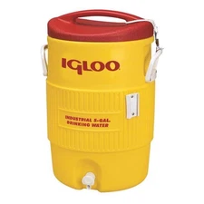 Igloo 11863 Industrial Yellow Body Water Cooler with Cup Dispenser 5 gal.