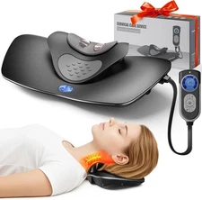 Neck Stretcher Massager with Dynamic Stretching, Heat Therapy and 3 Mode Electro