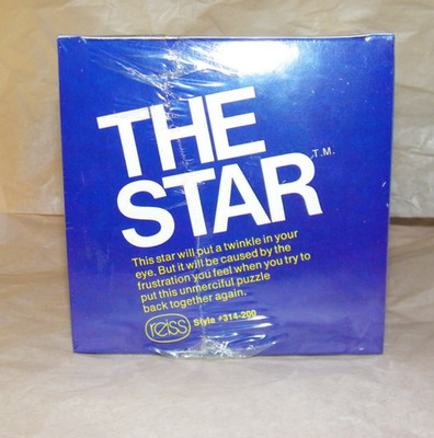 VINTAGE 1974 Reiss THE STAR #314-200 Brain Teaser Challenge Take-Apart Puzzle