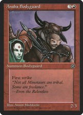 Anaba Bodyguard (Eron Flavor Text) [Homelands] Magic MTG