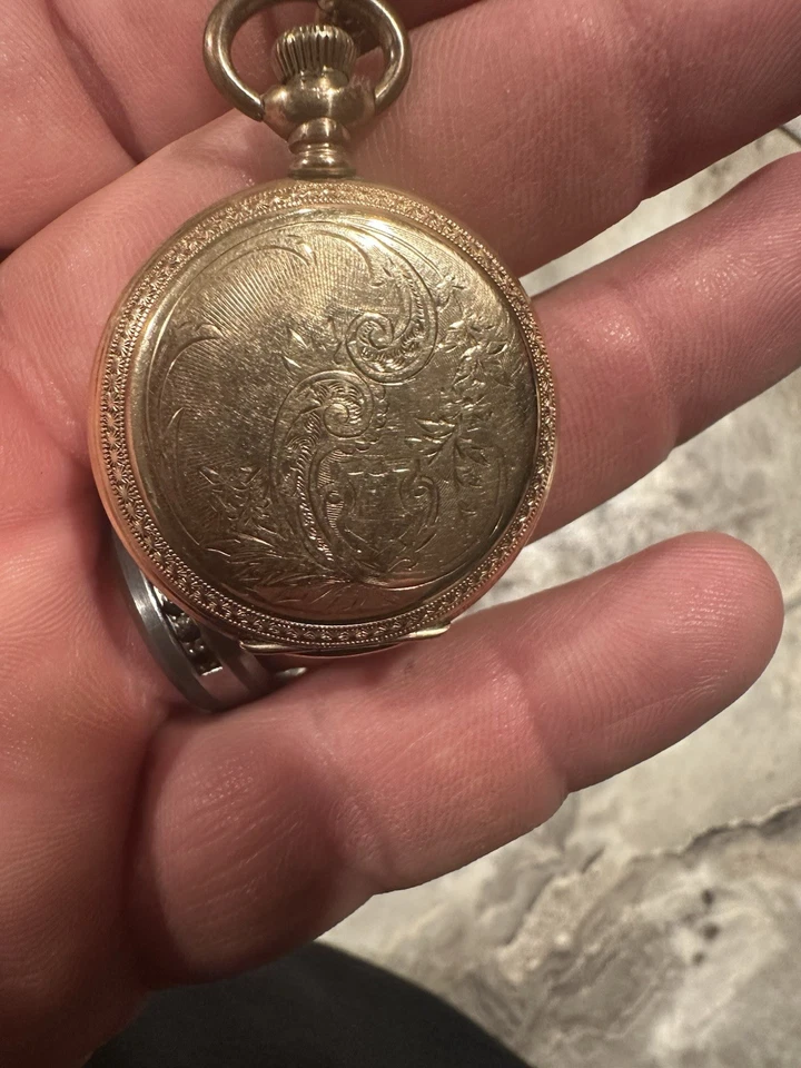 Vintage 14K Gold American Waltham Watch Company Pocketwatch P.S. Bartlett 1892 - Image 2 of 4