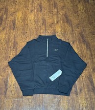 Alo Yoga Accolade Athletic Heather Black 1/4 Zip Pullover Sweater XS-XL