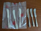 Lot of 6  S. Kirk & Son Sterling Silver REPOUSSE Butter Knives Knife 169 grams