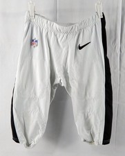 2023 Philadelphia Eagles Grant Calcaterra #81 Game Used White Pants 34 938