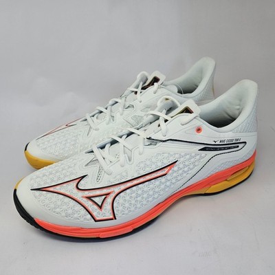 Mizuno Wave Exceed Tour 6 Tennis Shoes White Dyna Eyelet Wrap Mens Size 13 
