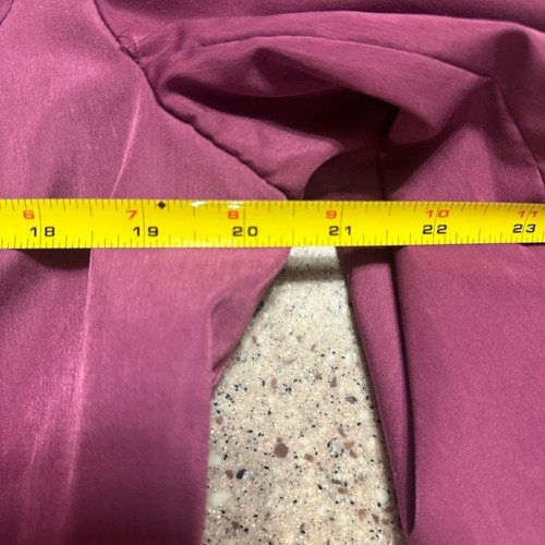 Relativity Purple Trench Coat Jacket with removable hood Size Medium - Picture 4 of 8