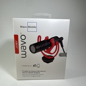 Wavo Mobile Black Microphone for Smartphones Cameras BNIB