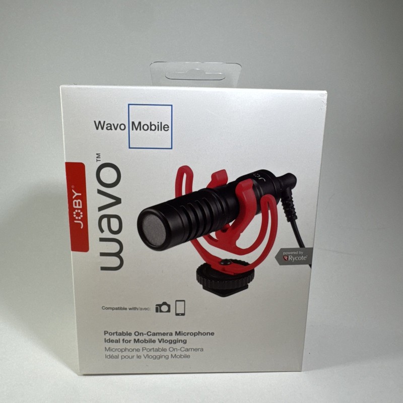 Wavo Mobile Black Microphone for Smartphones Cameras BNIB