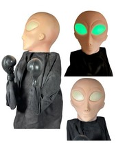 Vintage Rojus Boxing Punching Alien UFO Roswell Hand Puppet Glow In Dark Eyes