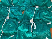 6x PUMA Vintage Herren Shorts Glanz Nylon Gr. S Sprinter kurze Hose Gay 90s 79