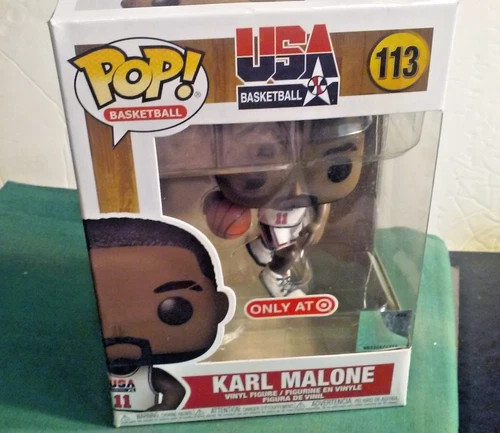 Funko Pop! Karl Malone (#113) NBA Basketball 4" Tall 2021 USA #11 Jersey