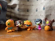 The Ugglys Pet Shop Mini Figures Lot Of 5 Moose Toys