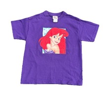 Vintage 1990  s Disney  s The Little Mermaid Ariel Movie Tee Youth Sz. Medium 7/8