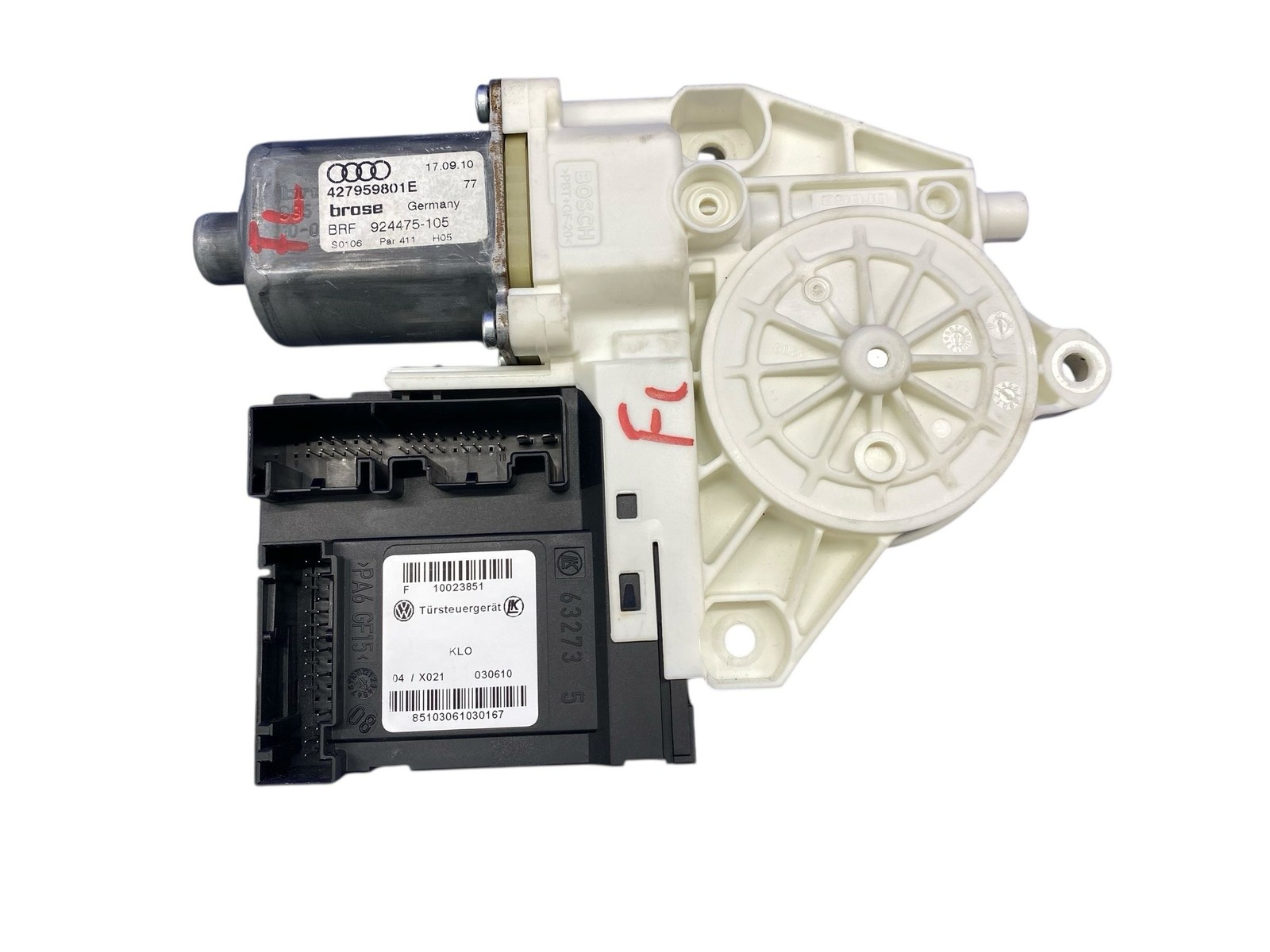 2008-2015 AUDI R8 FRONT LEFT POWER DOOR MOTOR UNIT 427959801E OEM