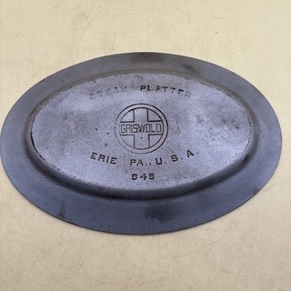 Vintage Griswold 849 Steak Platter Erie PA