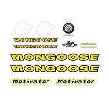 Mongoose - 1999 Motivator for Orange frame - Decal set - old school bmx