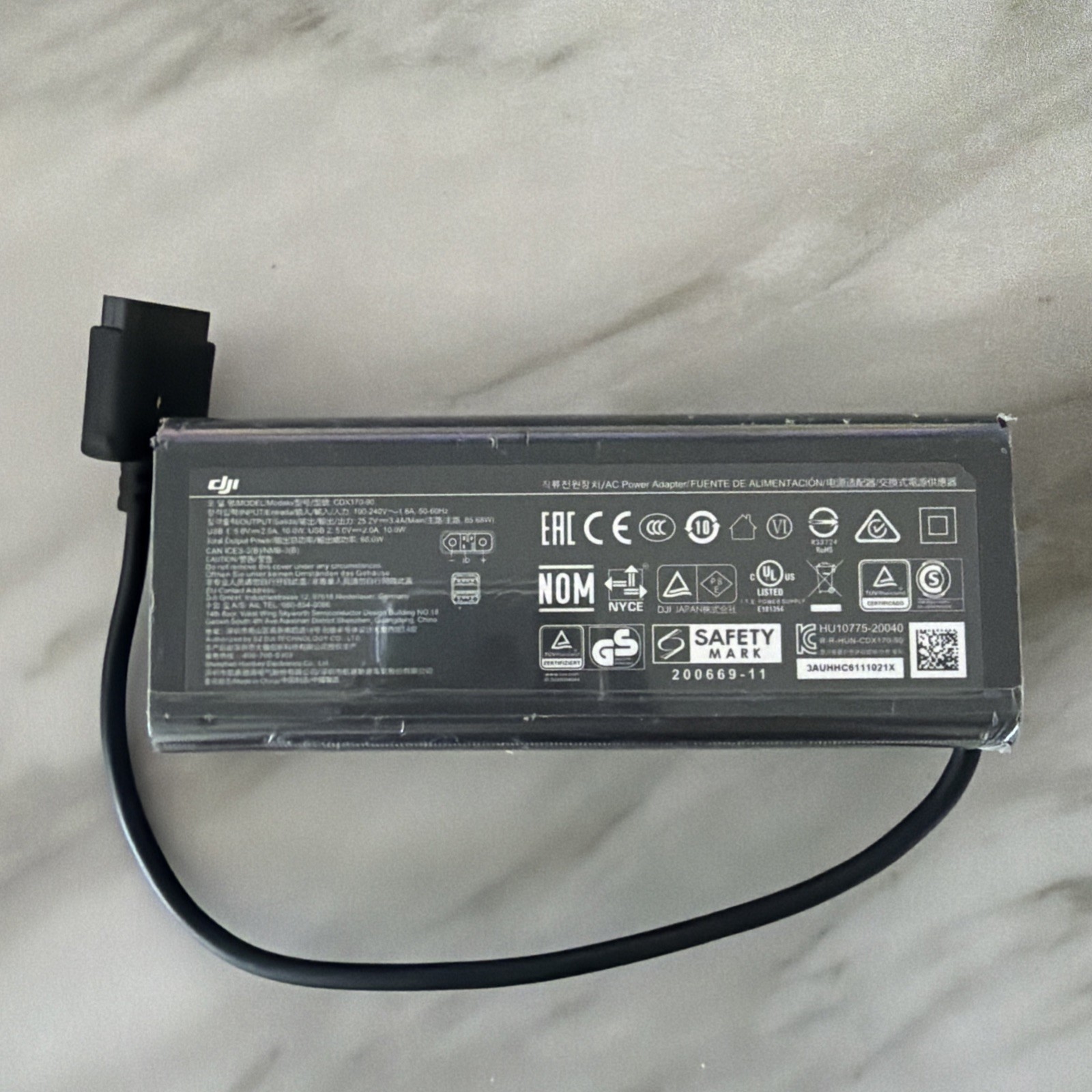Genuine DJI FPV Drone Battery Charger AC Power Adapter CDX170-90 25.2V 3.4A 86W-image