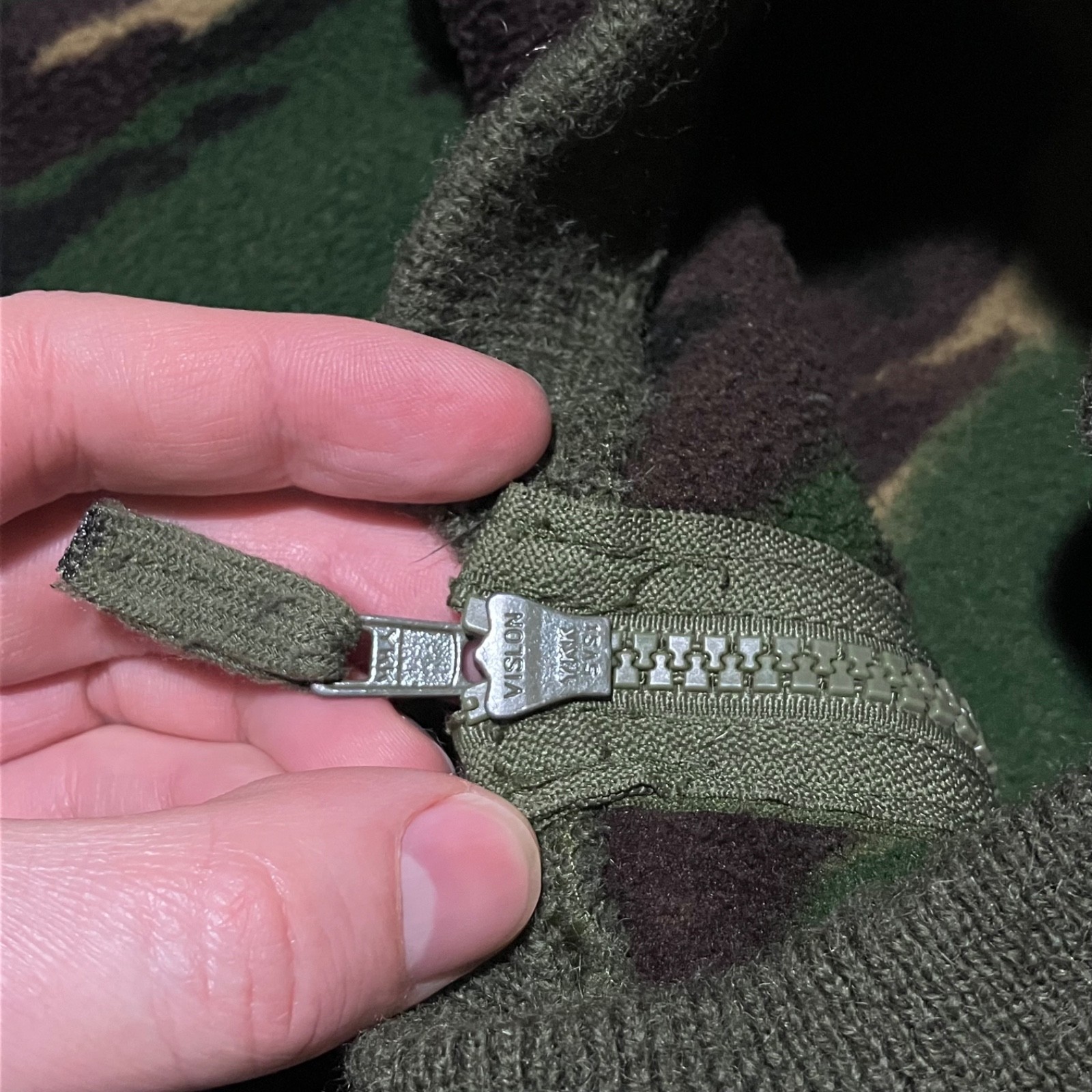 Vintage 90s NATO British Army DPM Camo Fleece DCTA Bomber Jacket size 180/96 M/L image 8