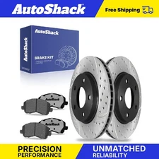 Front Drilled Slotted Brake Rotors Ceramic Pads for Dodge Caliber 2.0L