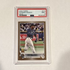 2022 Topps Series 1 Wander Franco Gold #215 Rookie PSA 9 Tampa Bay Rays /2022