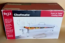 Chefmate 9x13 Inch Oven to Table Chafing Dish Server Warmer NEW
