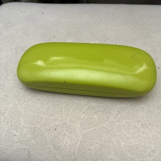 Lime Green Hard Glasses Case With Black Velvet Lining