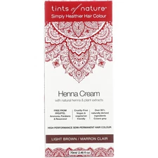 Tints Of Nature Hair Color Henna Cream Light Brown 2.46 Oz