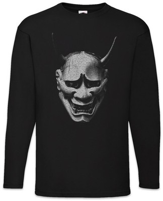 Hannya Mask Langarm T-Shirt Samurai Warrior Way Of Banzai Japan Ninja Japanese
