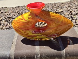 Petit Vase Murano Vintage – Style Fratelli Toso ? – Multicolore – Hauteur 11cm – Italie