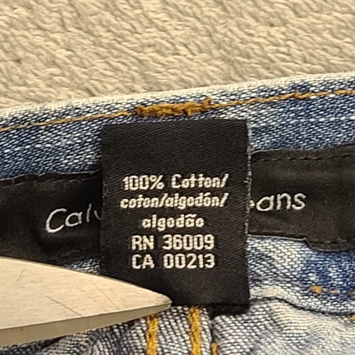 Calvin Klein Mom Shorts Womens 12 Blue Denim High Rise Waisted 90s Y2K Cotton - Picture 8 of 10