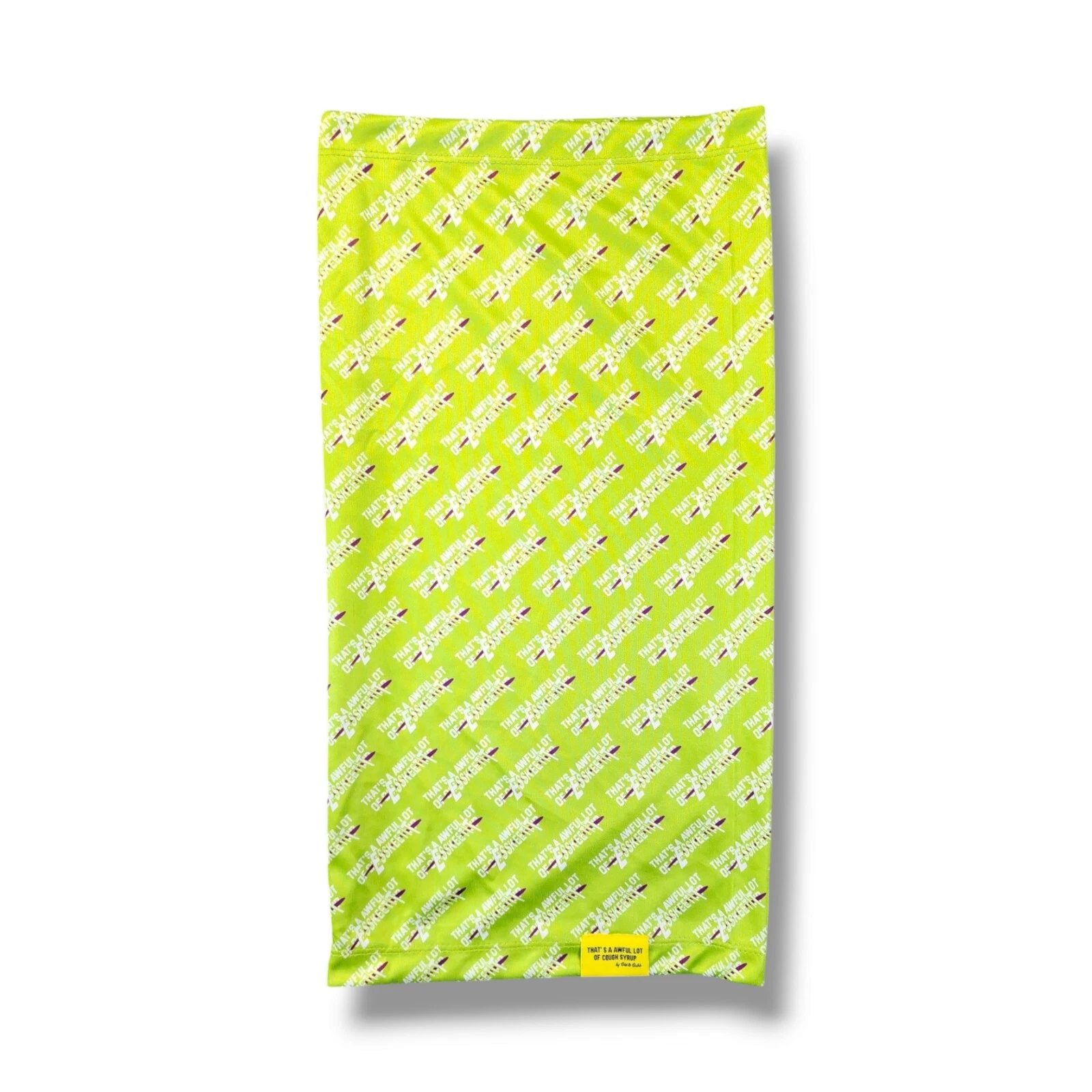 That's A Awful Lot Of Cough Syrup Neon Green Ski Mask By Desto Dudd