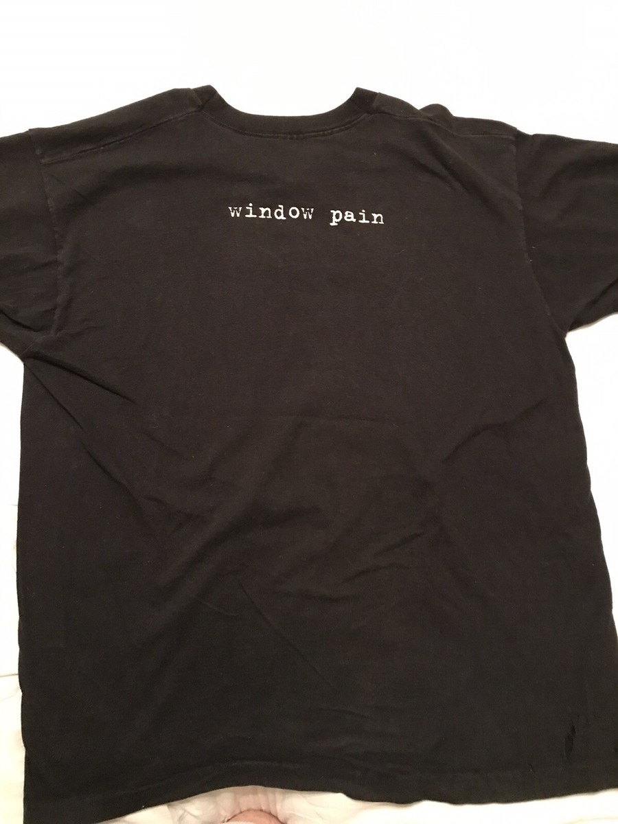 ミュージシャン Pearl jam window pain XL Vintage 1993 Pearl Jam Window Pain Band Tee Tour T-Shirt