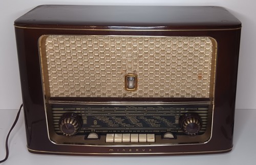 Minerva Record W Radio 1954 Fünfziger Vintage Antik - Look - Imagen 2 de 5
