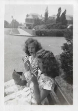 HOW THEY ROLLED 20th Century Women FOUND PHOTO Black And White ORIGINAL 410 47 Z