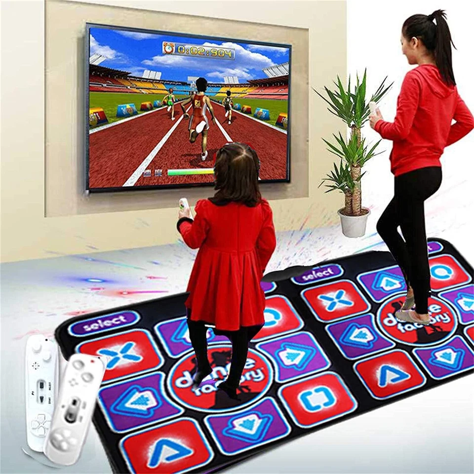 Dancing Mat Double User Wireless Dance Family Music Games Non-Slip Mats PC TV Us - Image 3 of 4