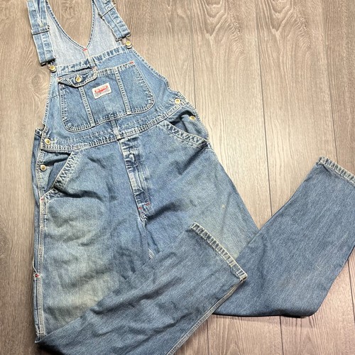 VTG Ikeda Denim Bib Overalls Mens M Blue Made In Canada Workwear Streetwear 90s