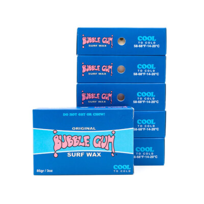 Pack De 6 Cires De Surf Bubble Gum Original Cool/Cold, Neuves