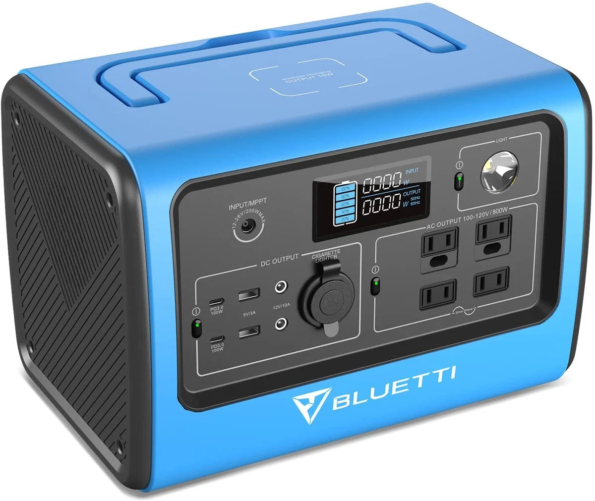 BLUETTI Power Station 800W 716Wh Portable Solar Generator EB70S