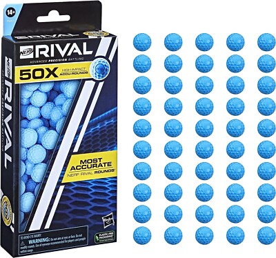 NERF Rival 50 Accu-Round Refill, Includes 50 Accu-Rounds, The Most Accurate Riva
