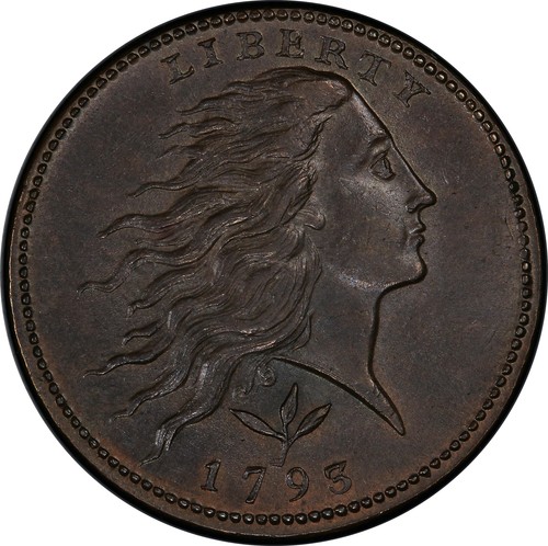 1793 WREATH 1C PCGS MS 64 BN - Picture 3 of 4