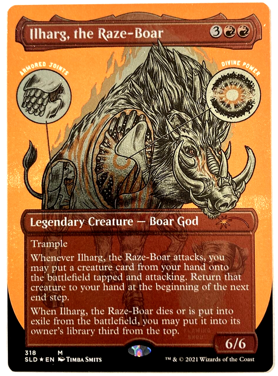 MTG Ilharg, the Raze-Boar *FOIL ETCHED* Secret Lair Drop Series