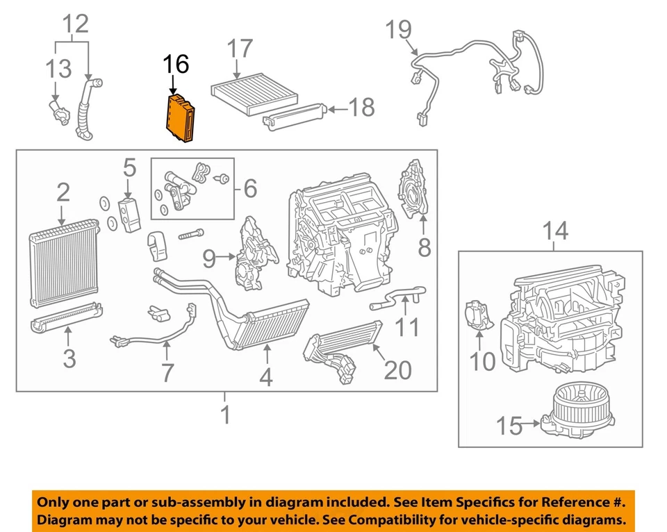 Módulo de controle de temperatura A/C usado serve: 2015 Toyota 4 corredores sopro de temperatura - Imagem 3 de 4