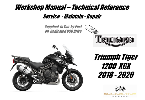 Triumph Tiger 1200XCX 1200 XCX Service Repair Workshop Manual USB 2018 - 2020