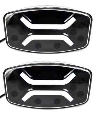 2x LED Spot Lampen 12/24V + weiß/orange DRL - LKW, ATV, UTV, 4x4 Off Road 